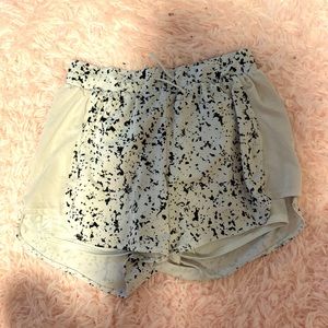 black and white shorts